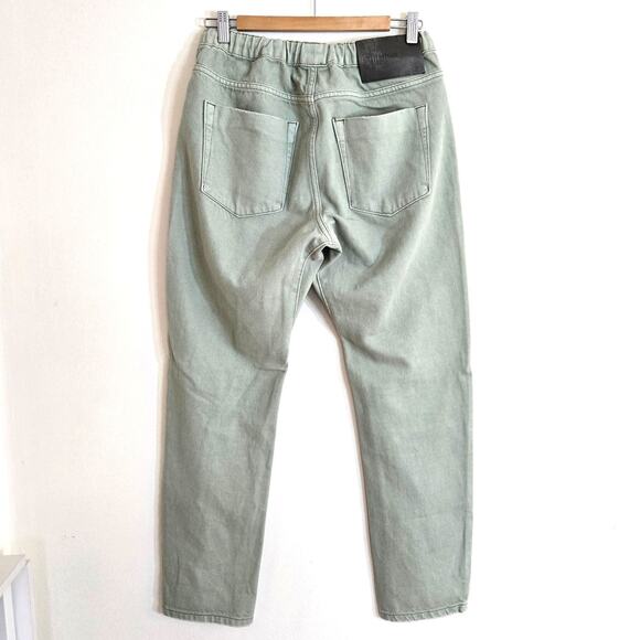 Free People x OneTeaspoon Teal Drawstring Relaxed Jeans Size XS - Picture 2 of 10